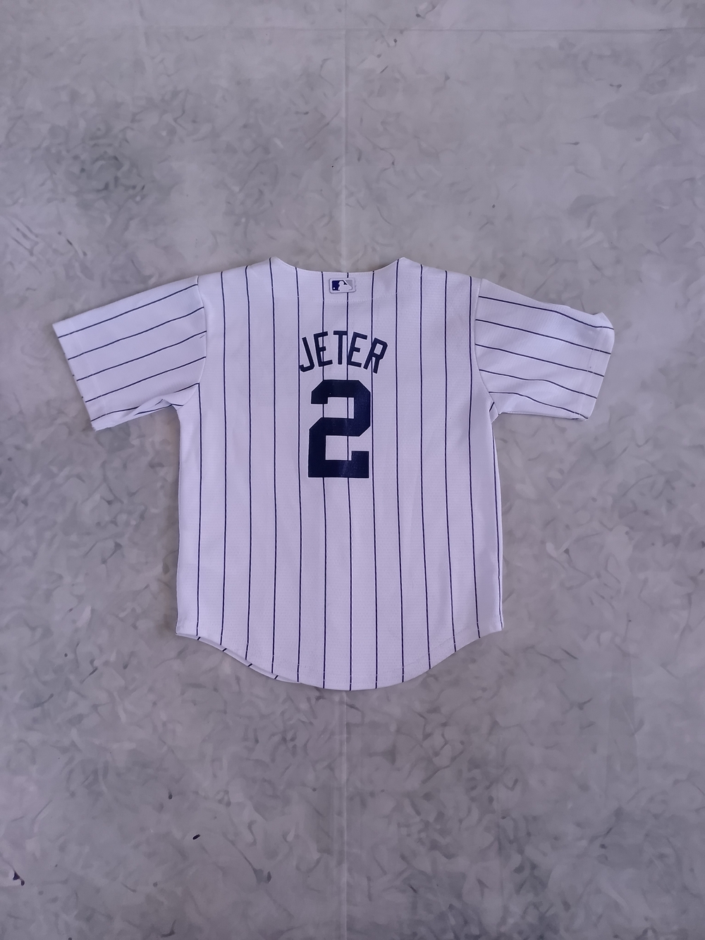 Majestic MLB NEW YORK YANKEES DEREK JETER BASEBALL JERSEY YOUTH Coolbase